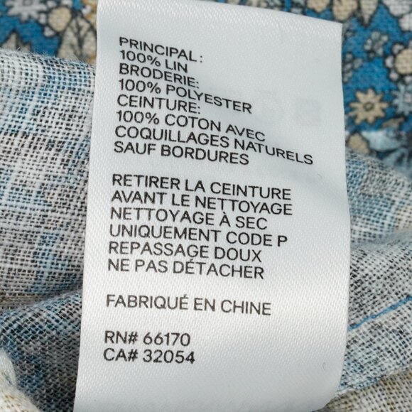 Zimmermann Carnaby Indigo Ditsy Floral-Print Broderie Anglaise Linen Maxi Dress - Picture 12 of 12